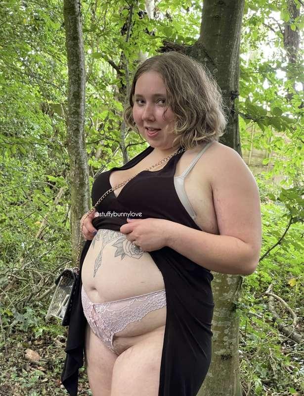 Stuffed Belly in the Woods xx 