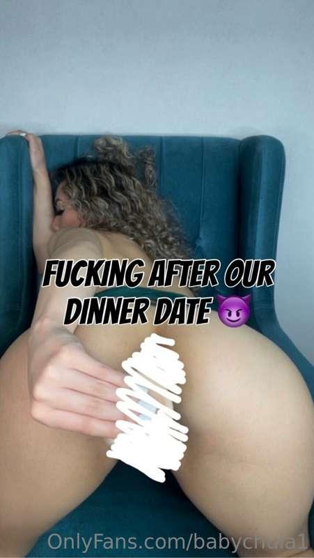 After our dinner date you took me home and fucked me in my t..