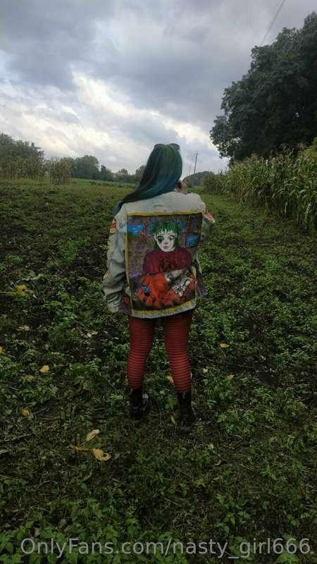 My drawings on a denim jacket very harmoniously complement t..