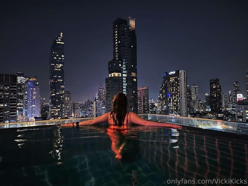 I enjoy playing in the pool.  Especially swimming up to a gu..
