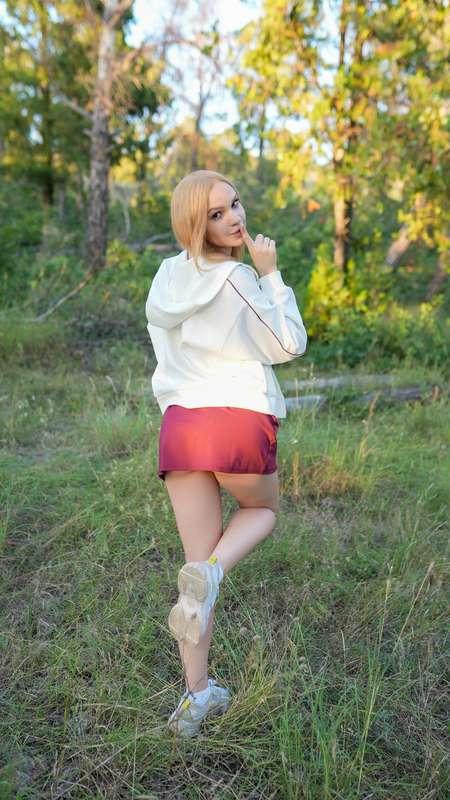 You met me like this in the woods, your actions? 😋