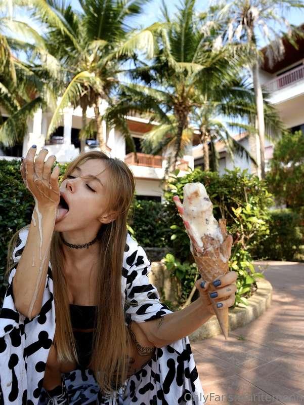 Mmm Every sweet drop savored.I wish this moment of delicious..