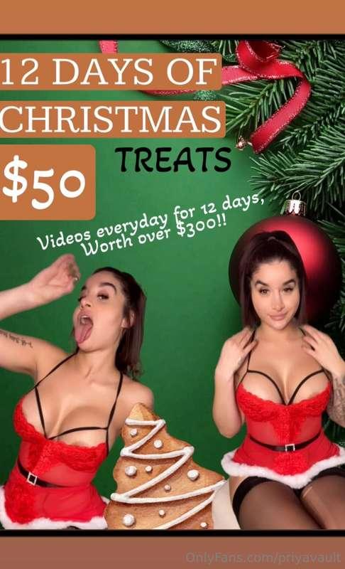 🎁 Coming soon…. 12 days of Christmas.. TREATS 🎄😈The lead up ..
