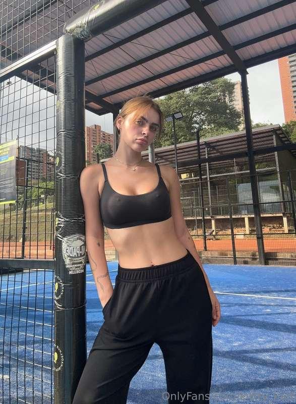 I did not realise my top was this see through 