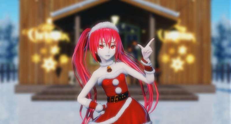 FullHD 【MMD R-18】 好き！雪！本気マジック - Miku Santa