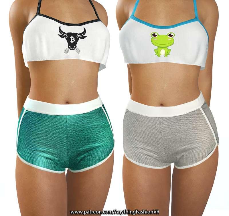 Realistic Sport shorts green and grey 2 pack  8K