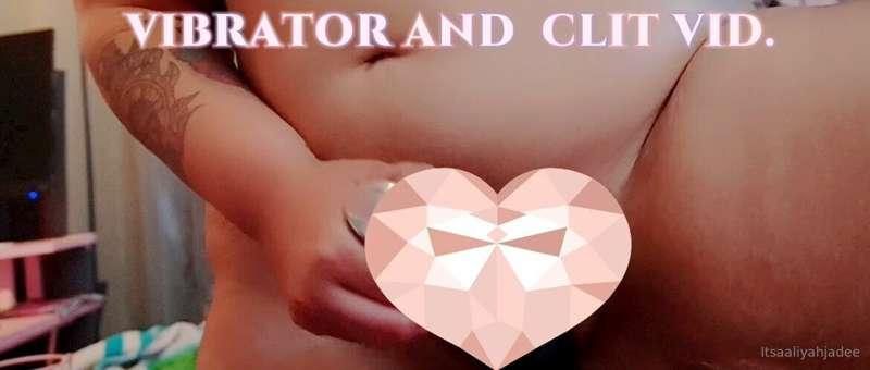 My vibrator is on my clit and it feels so good!! 😝