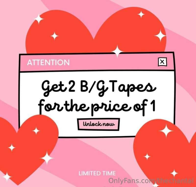 Happy Valentine’s Day baby 💘💕😈  2 B/G SEX TAPES for the pric..