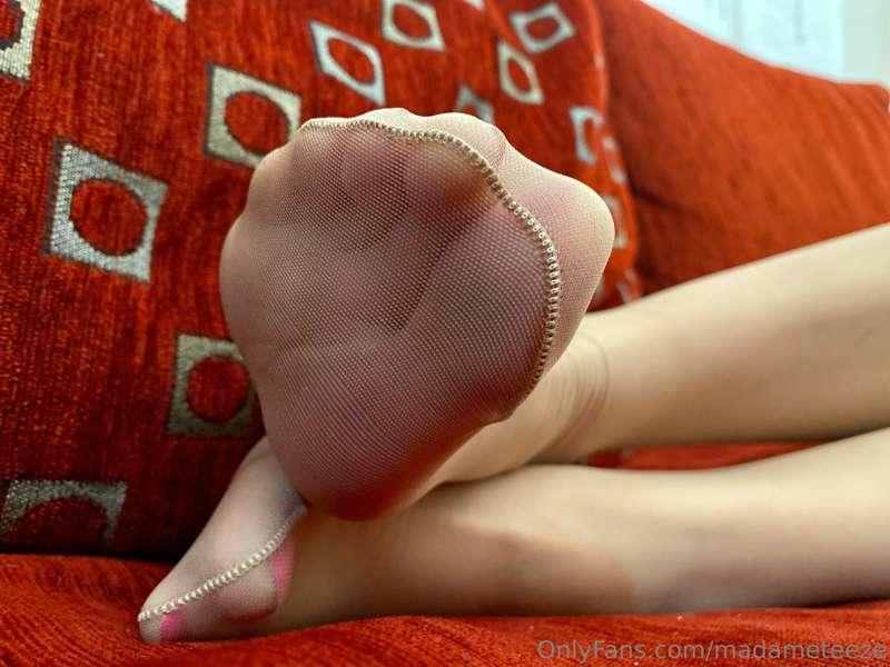 Sweaty stinky stockings I wore all day long.