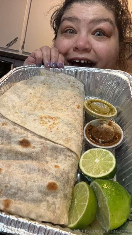 me vs mega burrito 🌯 