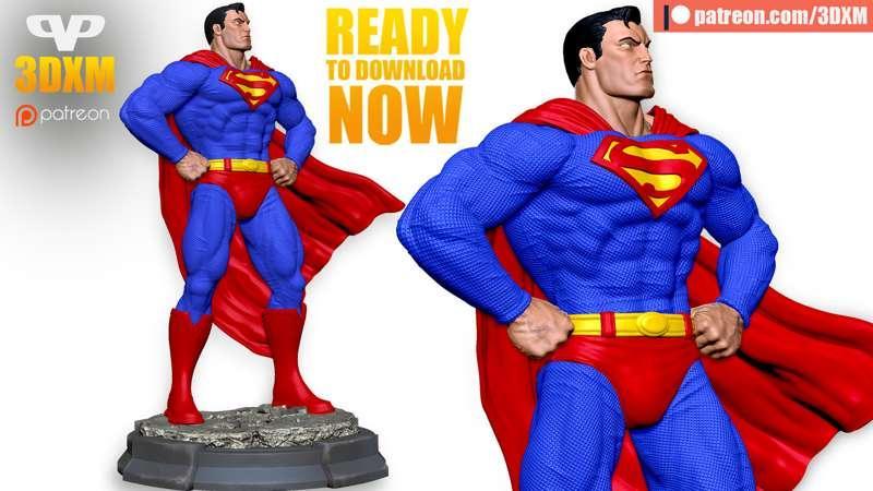 Superman is ready to download for August 2023 Patreons!