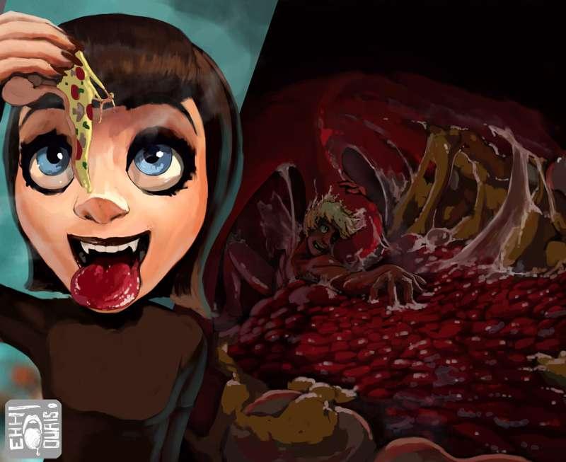 Mavis Dracula's pizza