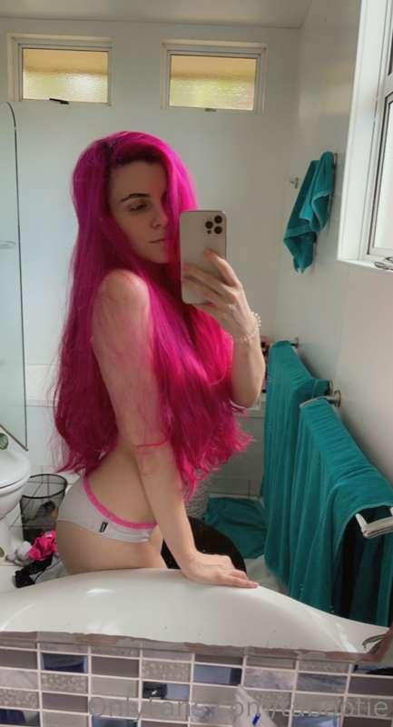 Sometimes I forget I had pink hair. I had wanted to dye my h..