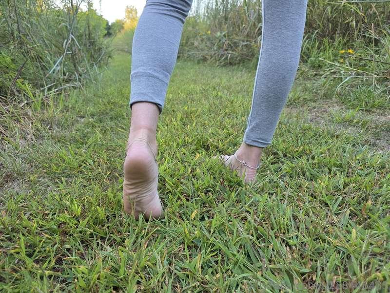 Public feet at a park