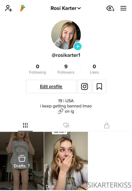 Can everyone please follow my NEW tiktok…again. I keep getti..