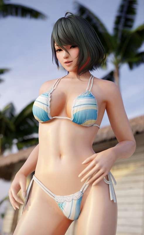Tamaki beach pin-up