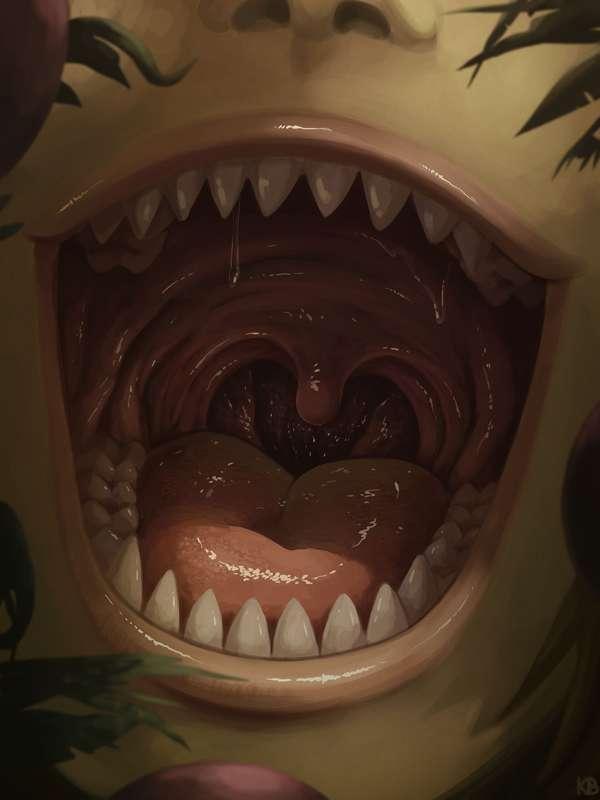 Sharp teeth, soft mouth