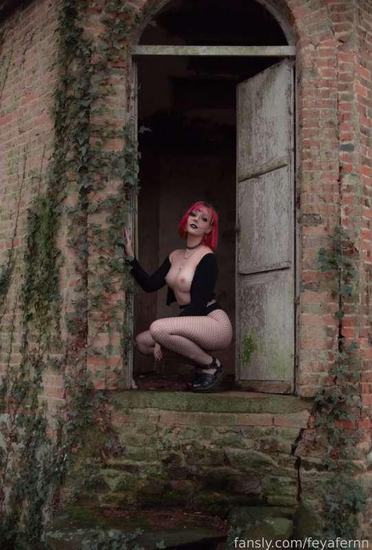 naked in a forest, scary, but so so fun