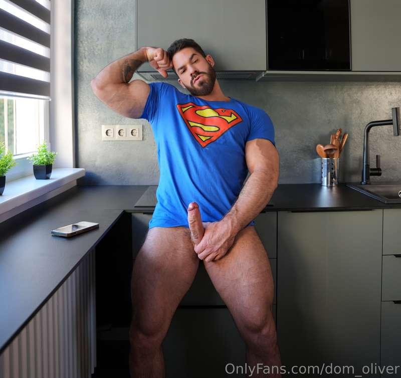 Guess Superman’s not just packing strength 😏 I might not be ..
