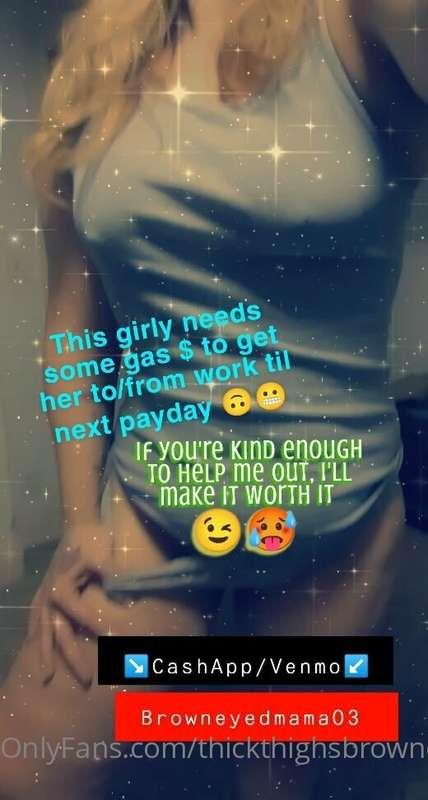The larger the "tip" received, the more enticing the "thank ..