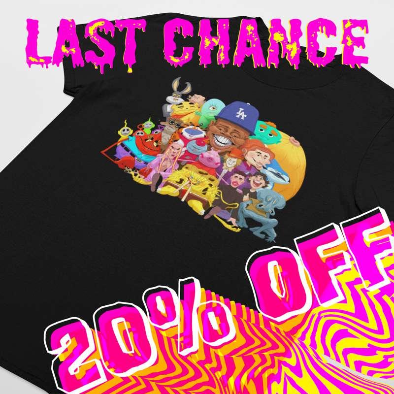 Get 20% off the 1 and 3 Mil shirts!