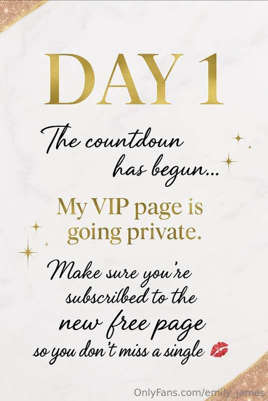 DAY 1 — “The Countdown Begins” click to join my free page - ..
