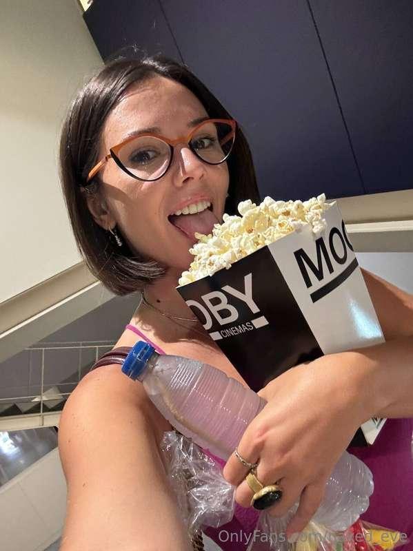 I brought the popcorn… and all the giggles 🤭Wanna guess what..