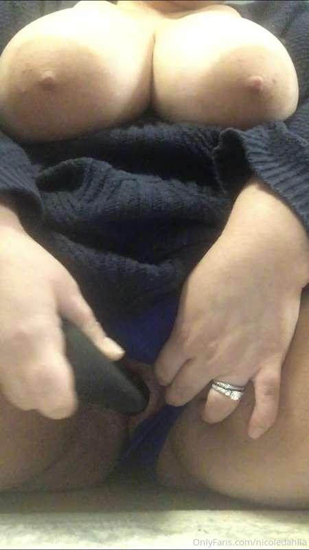 Do you like watching me fuck myself with my huge titties out..