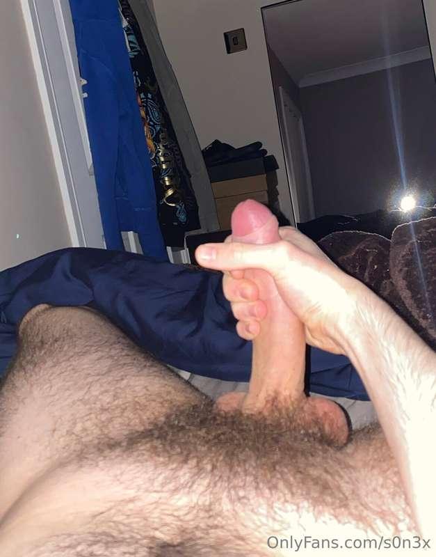 Get your nose in there and smell my big fat hairy cock you l..