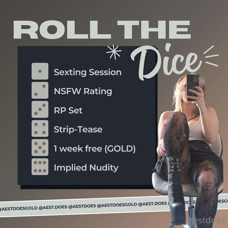 🎲 ROLL THE DICE! 🎉Want to let fate decide how naughty today ..