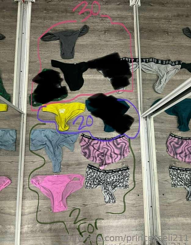 Ok babes. Here is the updated underwear available. I also ha..