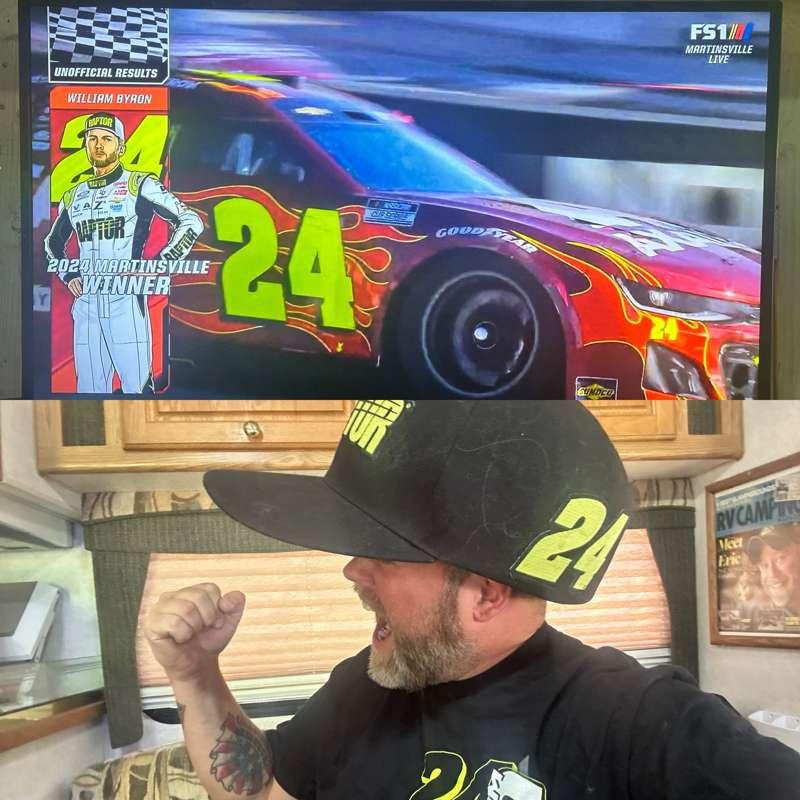 OMG!!! # 24 William Byron wins again!!!