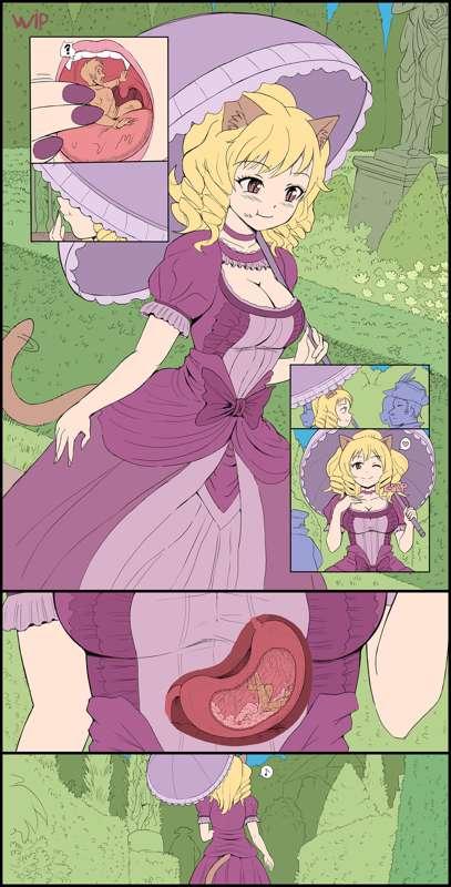 Forbidden snack ( flat coloring )
