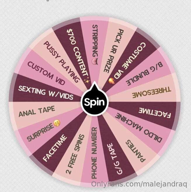 Spin the wheel game! 🥳 TIP ME and win
1 spin - $15 💗
2 spins..