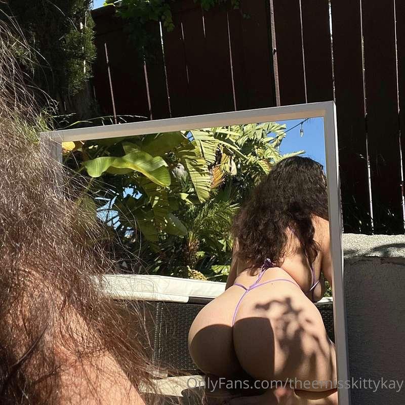 from behind