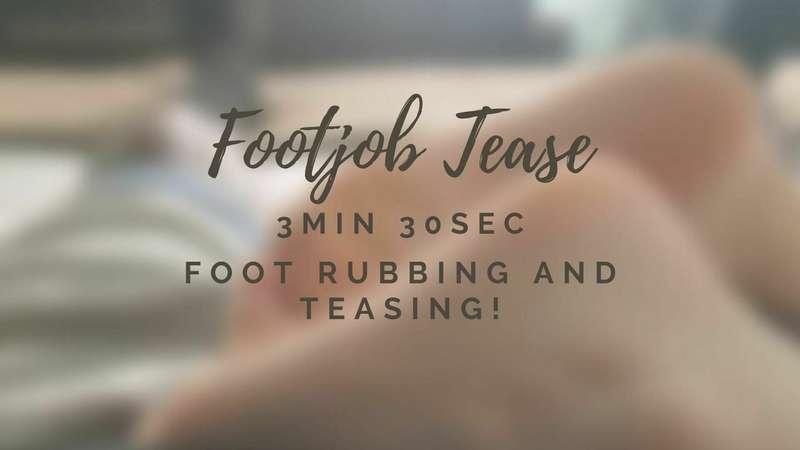 Foot rubbing and teasing! 3min 30sec  Paid subscribers, send..