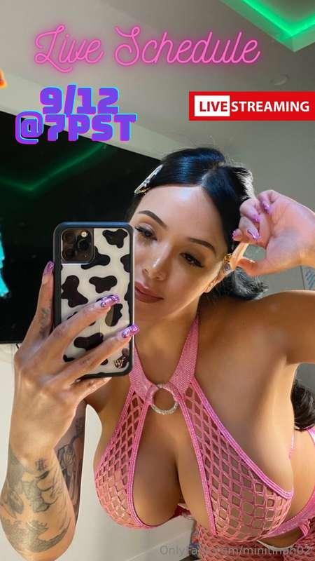 Live 9/15 at 7pst 🫶🏼