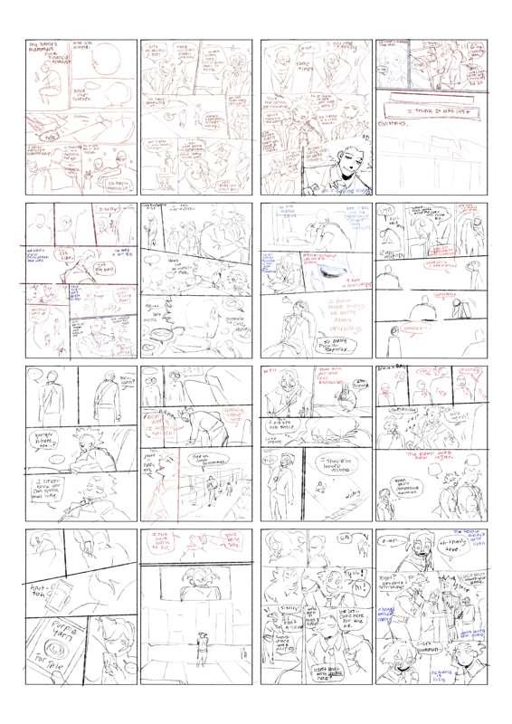 SINS- office AU comic 1- 192 wip