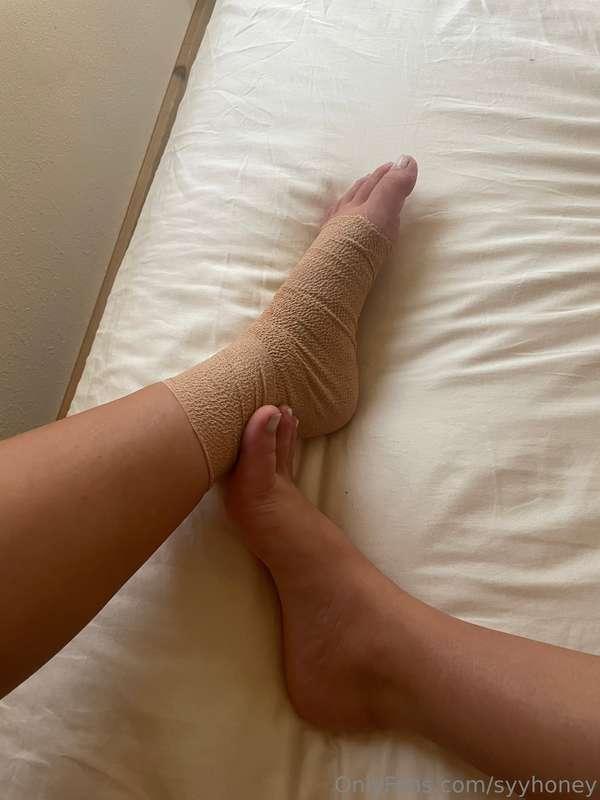 He tickled me while I was trying to rest my sprained ankle 😩