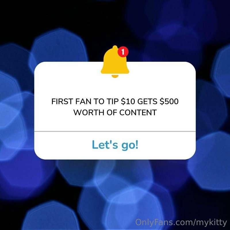 ❗❗❗LIMITED TO 1 FAN❗❗❗First fan to tip $10 on this post gets..