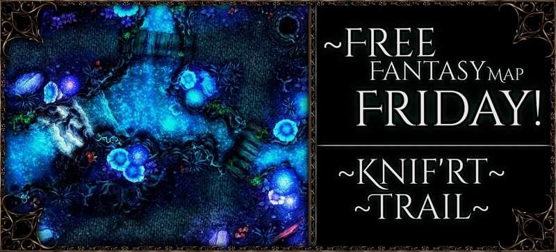 {Free Fantasy Map Friday: Knif'rt Trail} 50x38