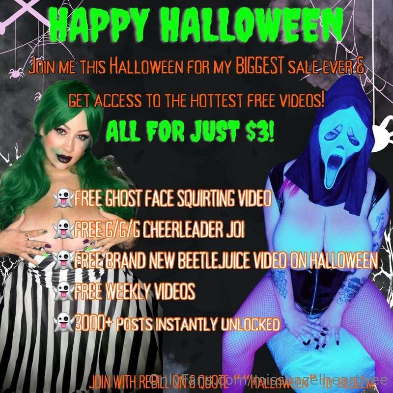 🎃HAPPY HALLOWEEN🎃🔥Join me this Halloween for my BIGGEST sale..