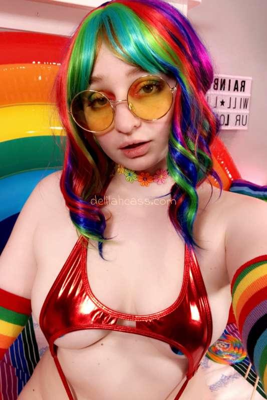 🍭 Selfies from my Rainbow Candy Girlz shoot  🍭