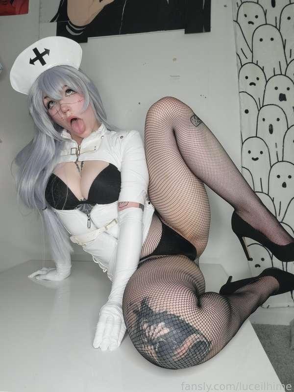 Pt 2. Fem Latex Mahito 🤍
I hope you've all enjoyed this take on Mahito😜 
Dropping a solo play Mahito vid later! 
Teasers cumming soon 

#fyp #femmahito #mahitocosplay #jujutsukaisen #cosplay #latex #Nurse #fishnets #thickthighs #anime #ahegao #heels 