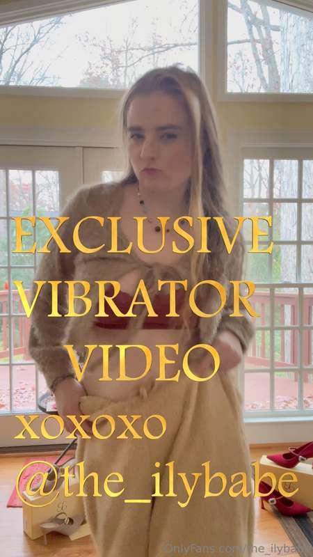 Did you watch my vibrator video teaser yet ? FULL VERSION CO..