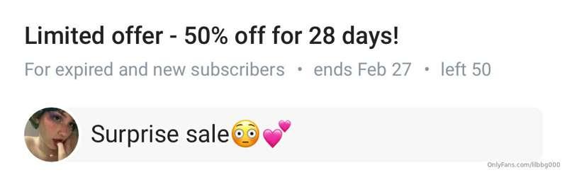 My paid page is 50% off rn🙈😳 @lilbbg_0