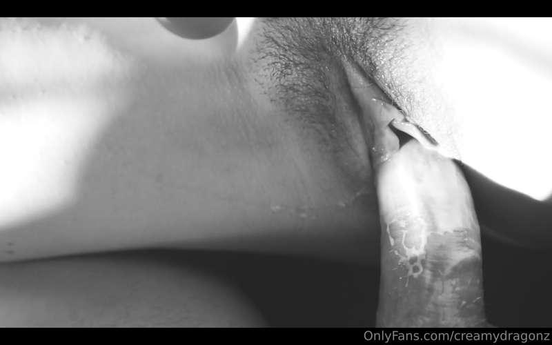 My tight pussy getting creamy in an old movie. 