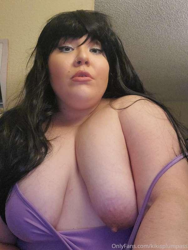 Black wig and boobs