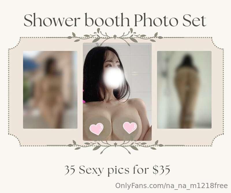 Today's content on my page is sexy shower booth photos🚿35 Se..