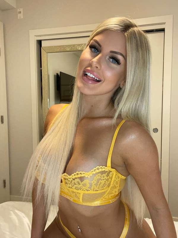 Tip $60 to watch me strip out of this yellow lingerie and sh..